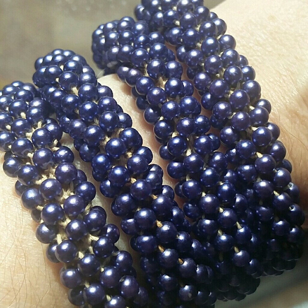 Vintage hyacinth pearl strand